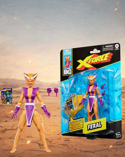 X-Men X-Force Marvel Legends Series Feral 6-Inch Action Figure | Hasbro