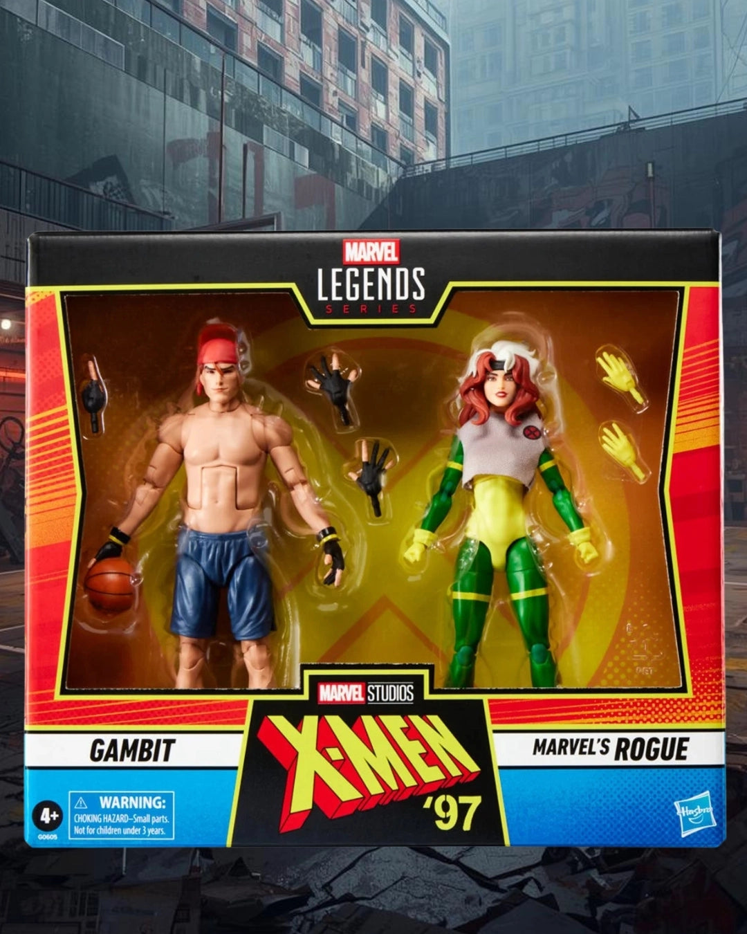 X-Men '97 Marvel Legends Series Gambit and Rogue 6-Inch Action Figures | Hasbro