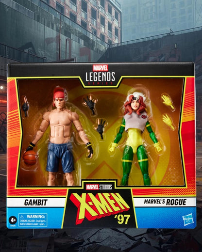 X-Men '97 Marvel Legends Series Gambit and Rogue 6-Inch Action Figures | Hasbro