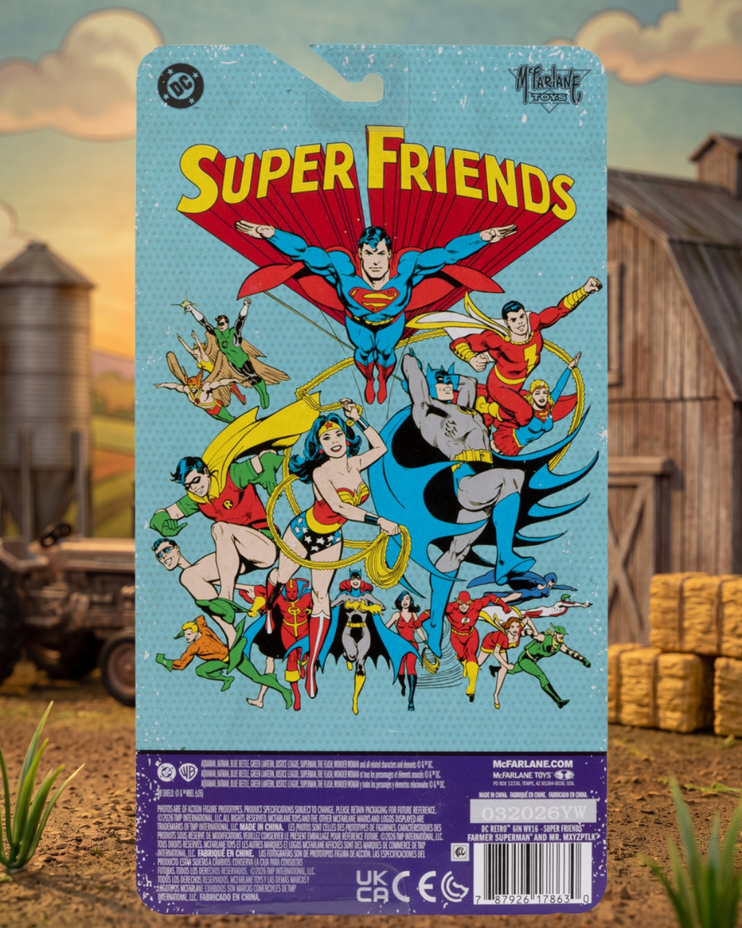 DC Retro Super Friends Farmer Superman and Mr. Mxyzptlk 6-Inch Scale Action Figure