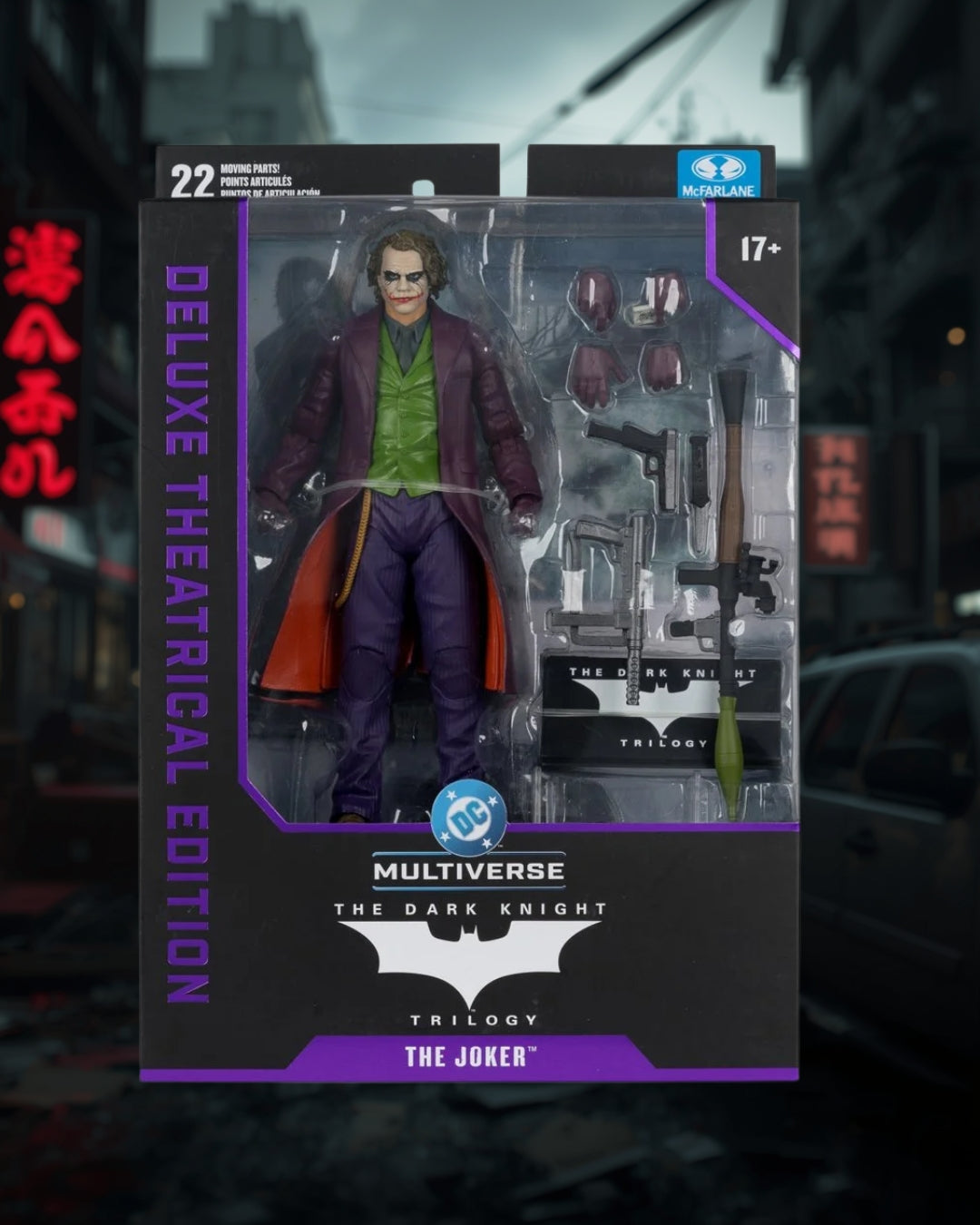 DC Multiverse Deluxe Theatrical Edition Wave 3 The Joker (The Dark Knight) – 7-Inch Scale Action Figure