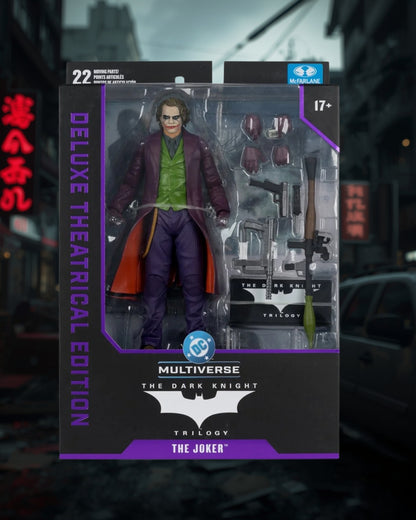 DC Multiverse Deluxe Theatrical Edition Wave 3 The Joker (The Dark Knight) – 7-Inch Scale Action Figure